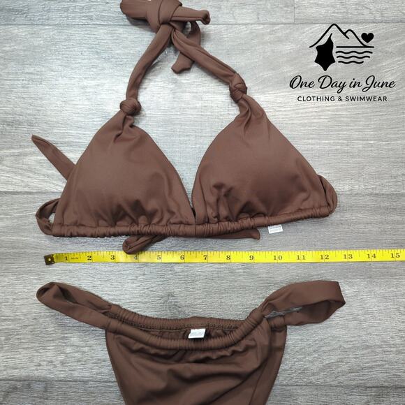 Charmleaks Brazilian Halter Triangle Bikini Swimsuit Size S - Picture 4 of 5